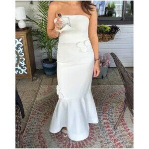 LIKELY Ilene Strapless Cocktail Dress in White Size US 4